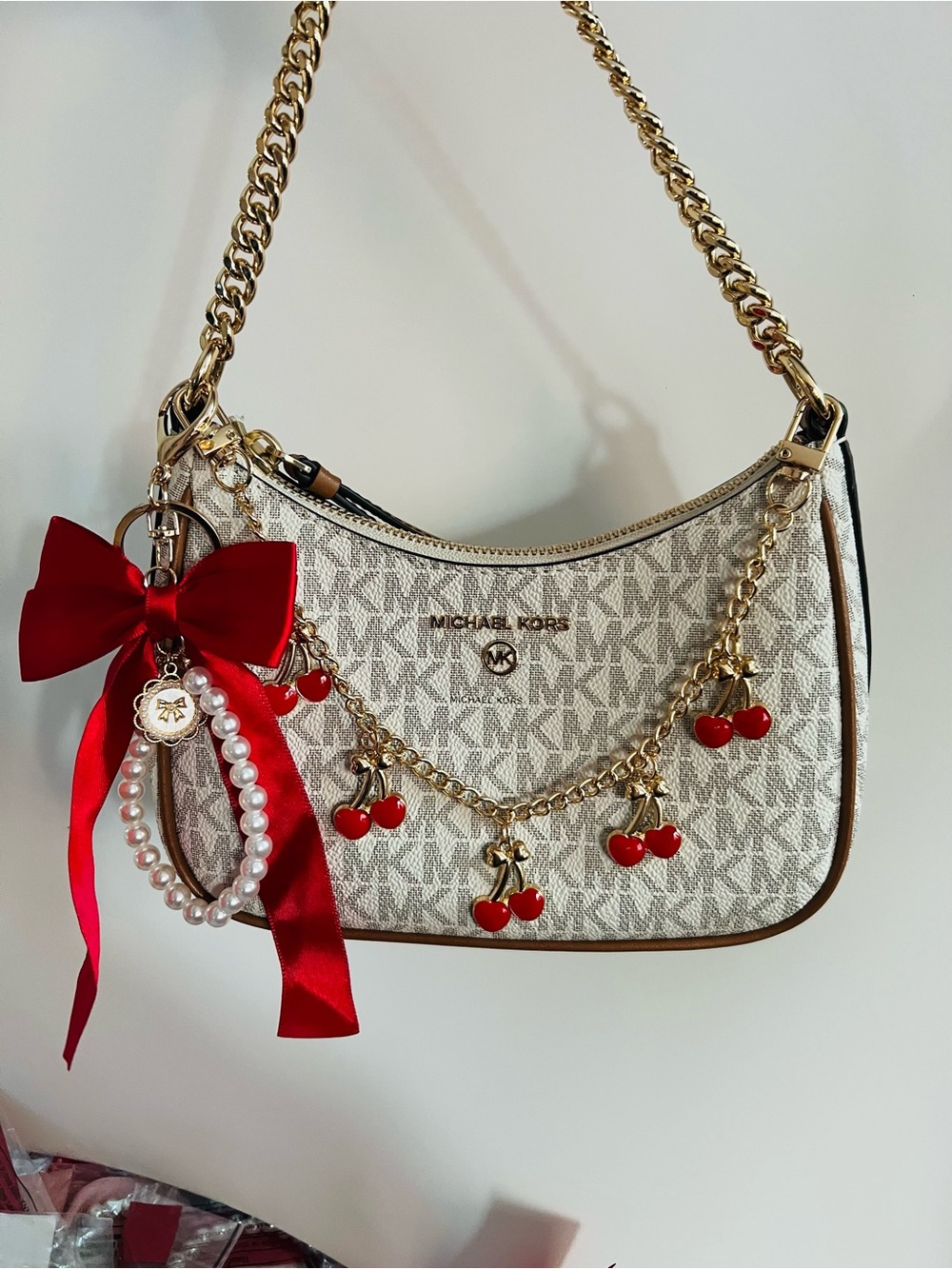 2 accessories for all types of bags Red Cherry Charms